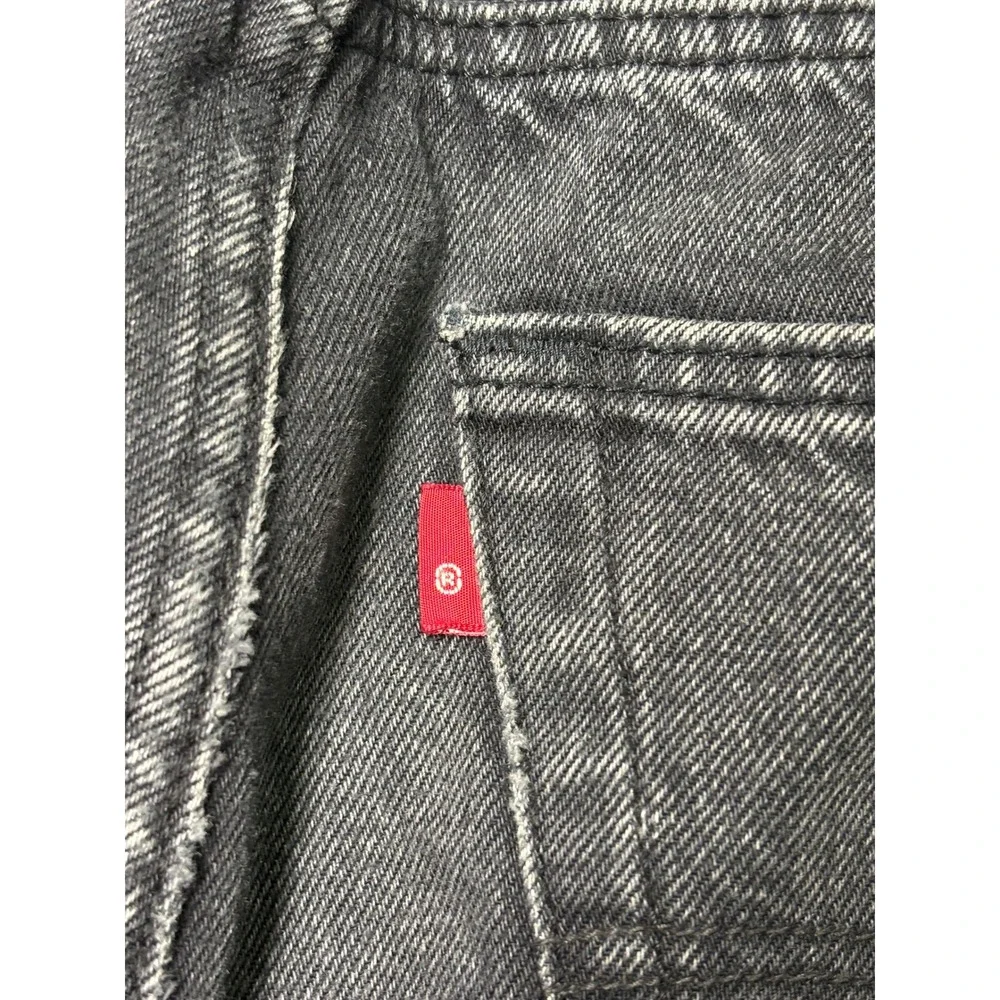 Levis 501 Original Fit Mens Faded Black Straight Leg Button‎ Fly Jeans W31 L32